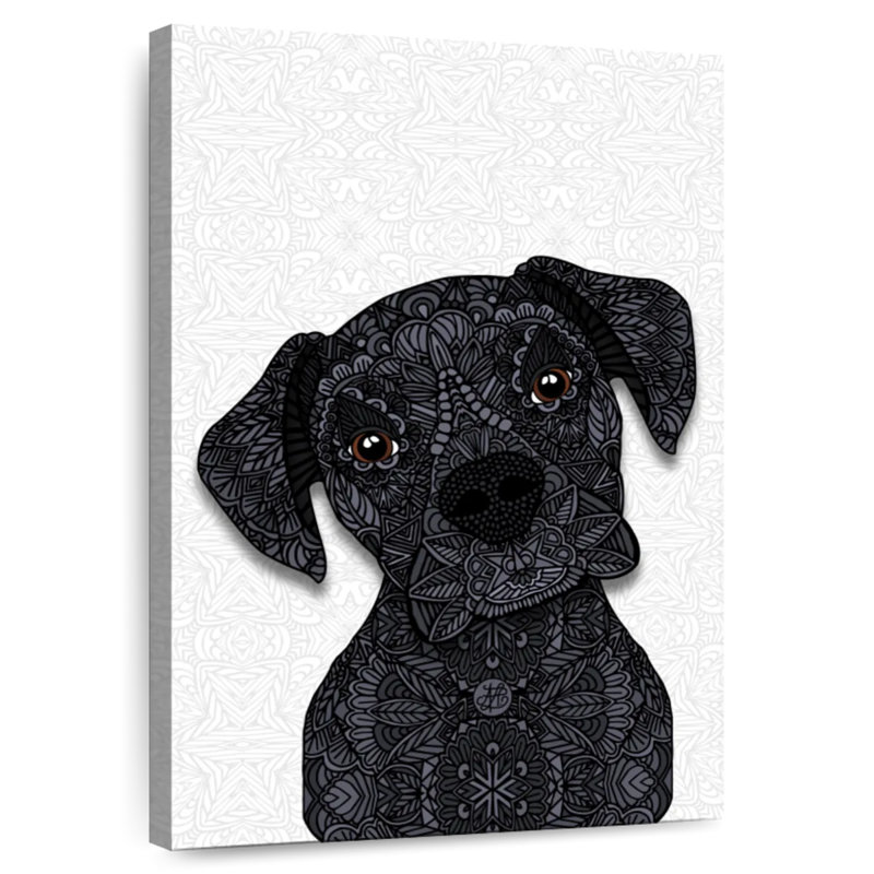 Brampt Black Boxer, 24" H x 16" W