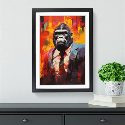 Gorilla Dadaism - Framed Print