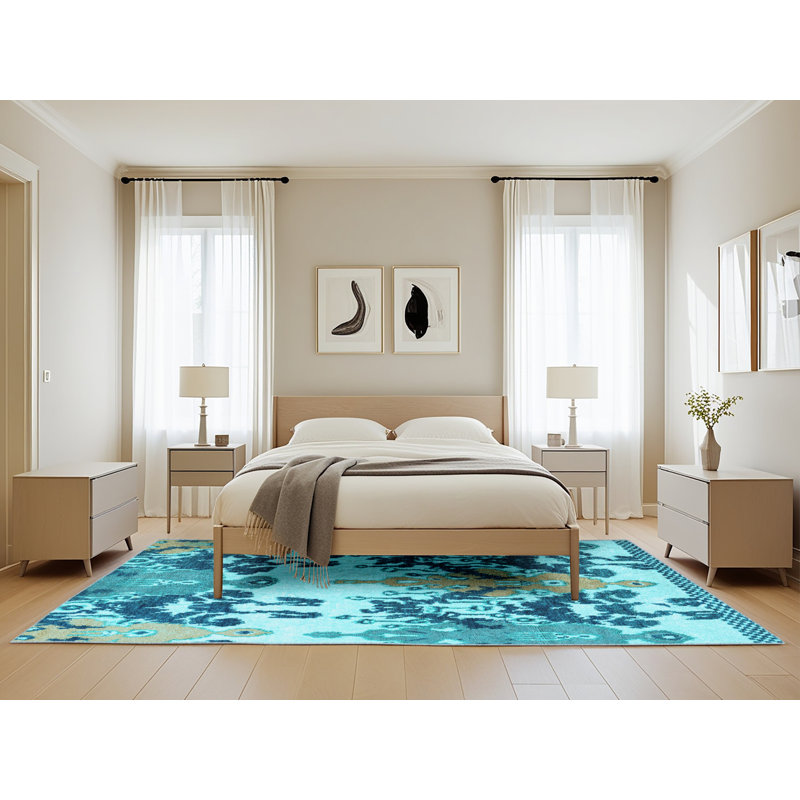 Abstract Indoor Rug, Rectangle 5' x 8'