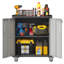 Heavy-Duty Metal Rolling Tool Cabinet with Locking Doors, Mobile Garage Storage with Adjustable Shelf & Wheels-248133595