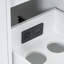 Meuble-lavabo simple autoportant 36 po avec plateau en résine Chrishad, meuble-lavabo avec charge USB, 2 portes et 3 tiroirs-934646116