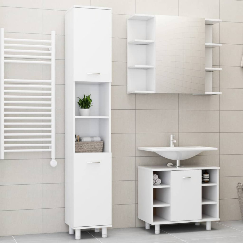 Aslaug Bathroom Storage Furniture Set, White
