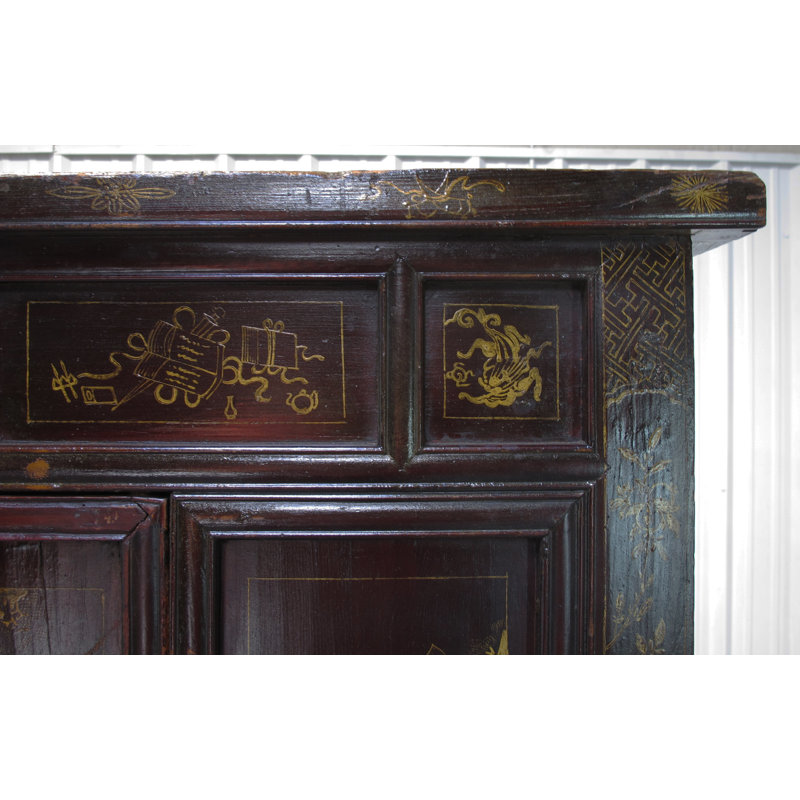 Antique Chinese Chinoiserie-Style Cabinet