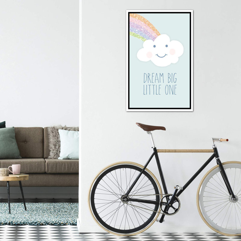 Art de rêve big little, H 26 po x l 18 po x P 1,5 po, Toile blanche encadrée