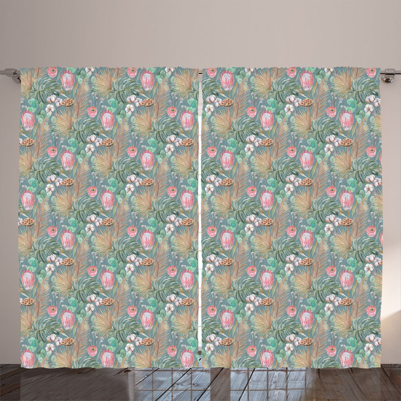 Semi Sheer Curtain Pair