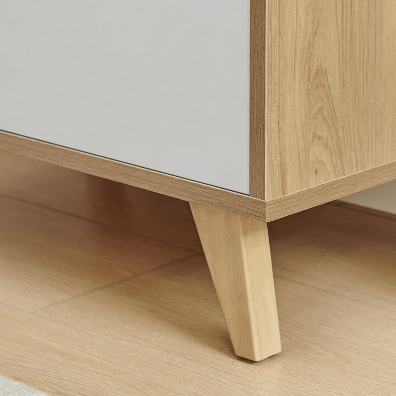 Bonnet 5 Drawer Chest of Drawers, Modern Scandi Storage Living Room Sideboard