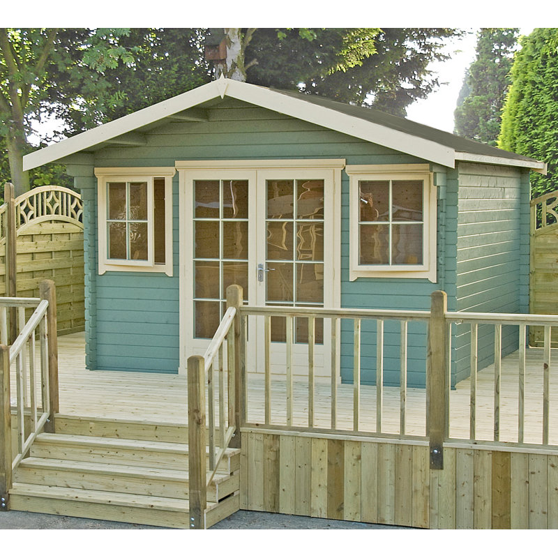 Hertfordshire 16 x 14 Ft. Tongue and Groove Log Cabin, Yes