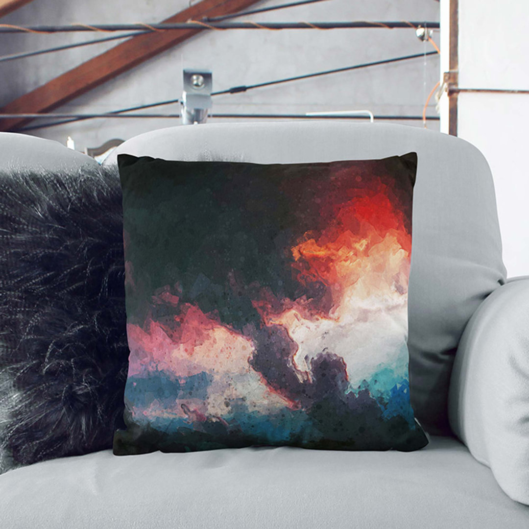 Dancing Sky in Abstract Cushion with Filling