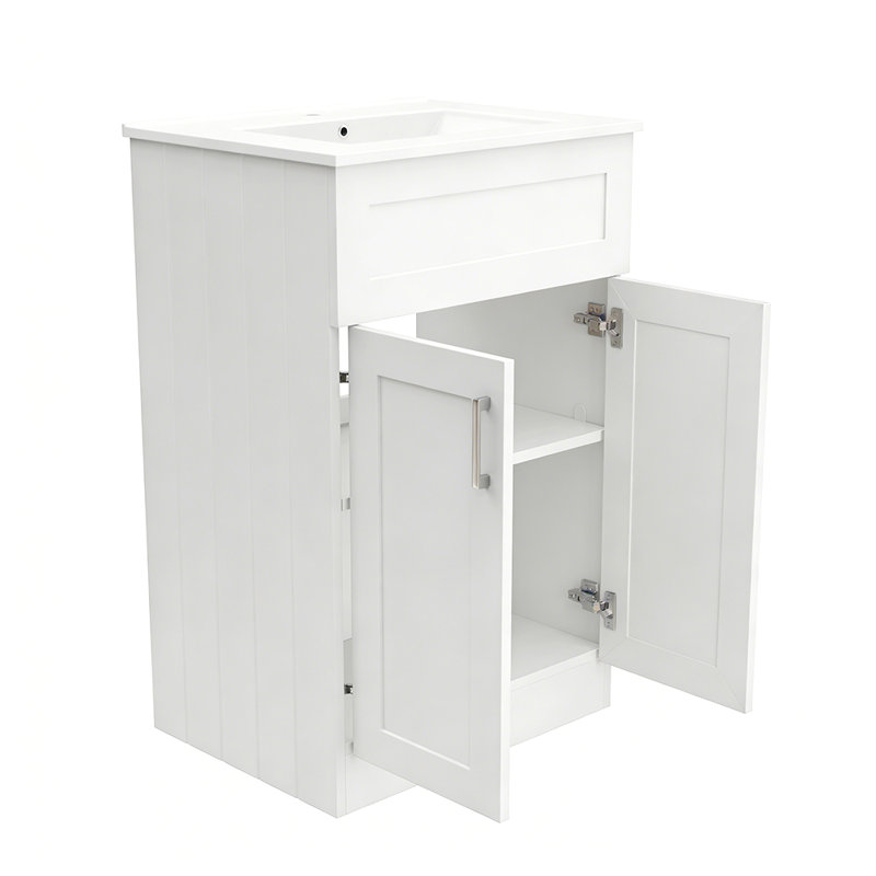 510mm Single Bathroom Vanity with Undermount Ceramic Basin