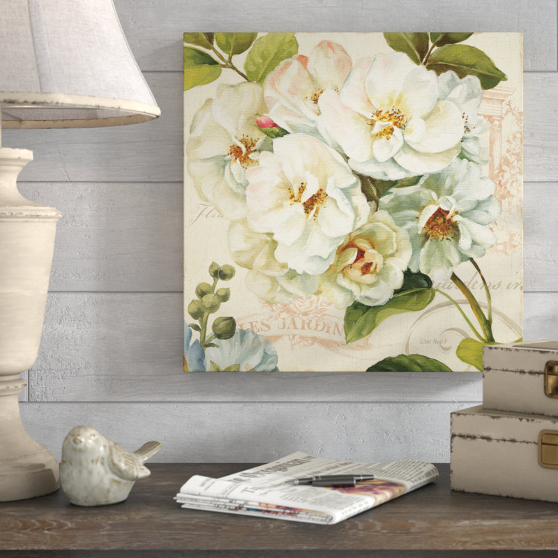« les jardins iii », reproduction d’art sur toile tendue, H 35 po x l 35 po x P 2 po