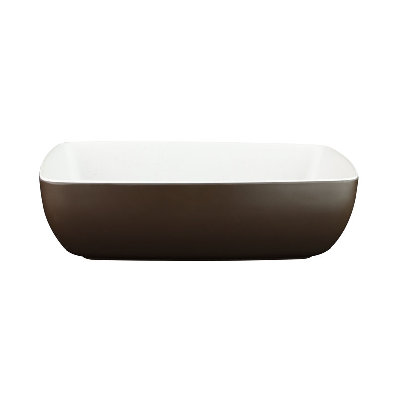 Elite Global Solutions Infinity Melamine Serving Bowl, Chocolate