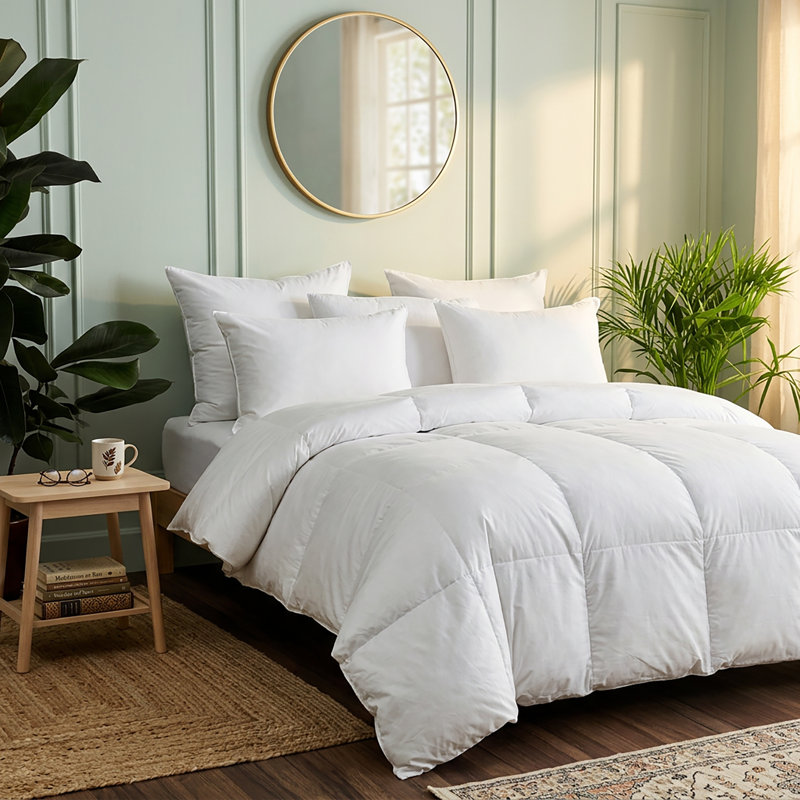 Édredon en duvet d'oie blanche hongrois de luxe 750, Très grand lit