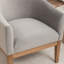 Fauteuil avec pieds en bois massif-131080929