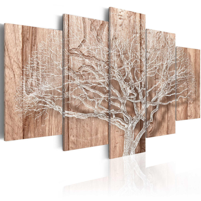 Légende de l'arbre sur toile, reproduction de 5 pièces, H 40 po x l 80 po x P 0,7 po