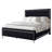 Holtzclaw Polyester Fabric Queen Panel Bed, Ebony-128583140