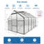 Serre en polycarbonate surélevée 6X10 pi-128815022-128815024