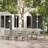 Mariene 8 - Person Patio Dining Set Umbrella Hole Included Rectangular Table with Cushions Included-99361086-99361085
