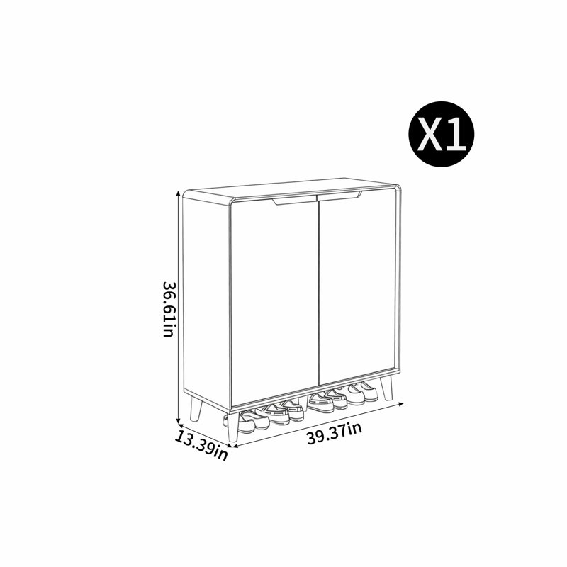 Folcroft, H 36,61 po x l 39,37 po x P 13,39 po