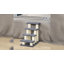 Escalier pour chien et chat Hecht, 4 marches, griffoir, gris foncé