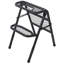 Échelle de pneu réglable et pliable, marchepied en acier noir durable, tabouret polyvalent pour accès au toit d'un véhicule utilitaire, camping et lavage de voiture