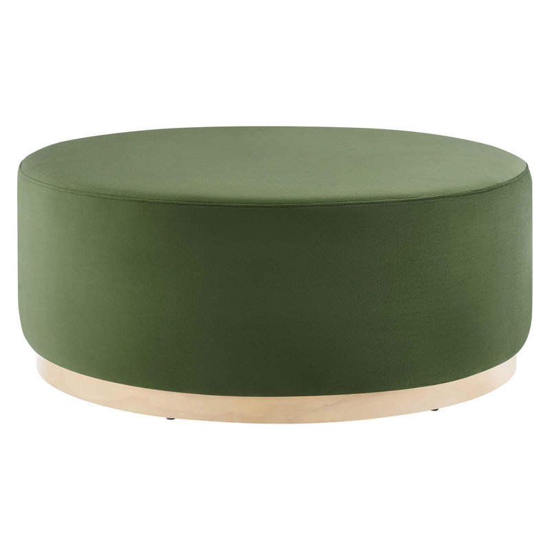 Modway Tilden Upholstered Ottoman, Moss Green Velvet
