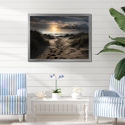 " Beach Photo Footprints In VI "