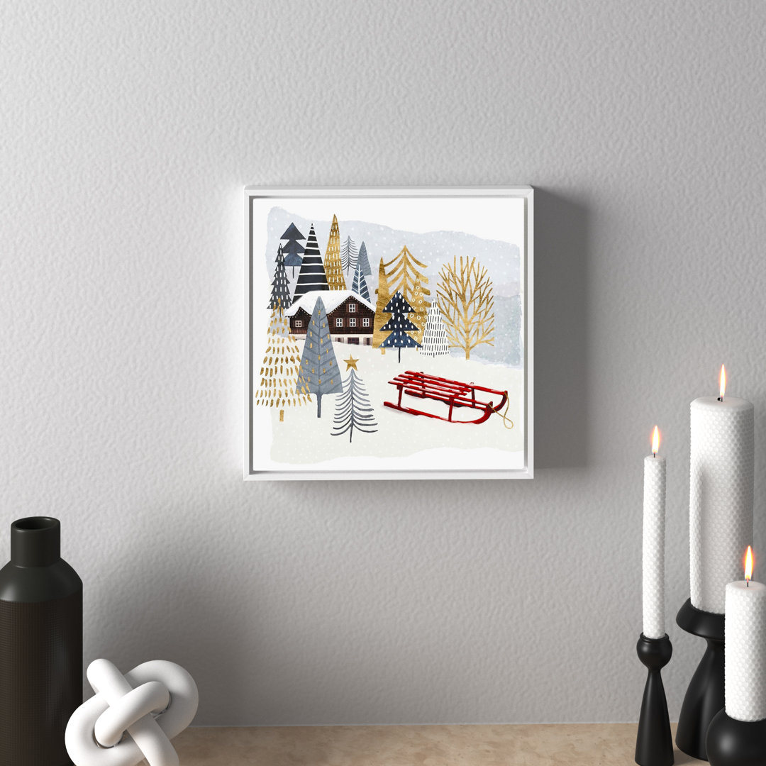 " Christmas Chalet II " by Victoria Borges Painting Print The Holiday Aisle® 