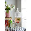 Distributeur de boissons avec couvercle Malaki 19 po - transparent, argent poli