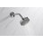 Ardua Collection Shower Trim Only: 4-Function 4" Round Shower Head, Single Handle Set & Rough-in Valve Included - Chrome Polished-92460975