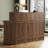 Crystle Rectangle Manufactured Wood Reception Desk-2016007144