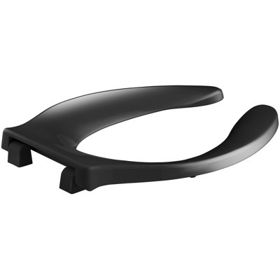 Stronghold Elongated Toilet Seat with Integrated Handle and Quiet-Close Check Hinge