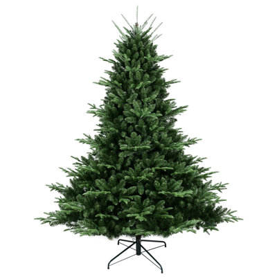 Easy Setup Hinged Structure Pe/pvc Blend Lush Green Christmas Tree Large Spaces