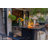 Square Concrete Propane Smokeless Fire Pit Table