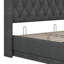 Lit de rangement relevable moderne, cadre de lit à DEL avec station de charge, lit plateforme tapissier avec tête de lit à oreilles-1709382377-1709382388