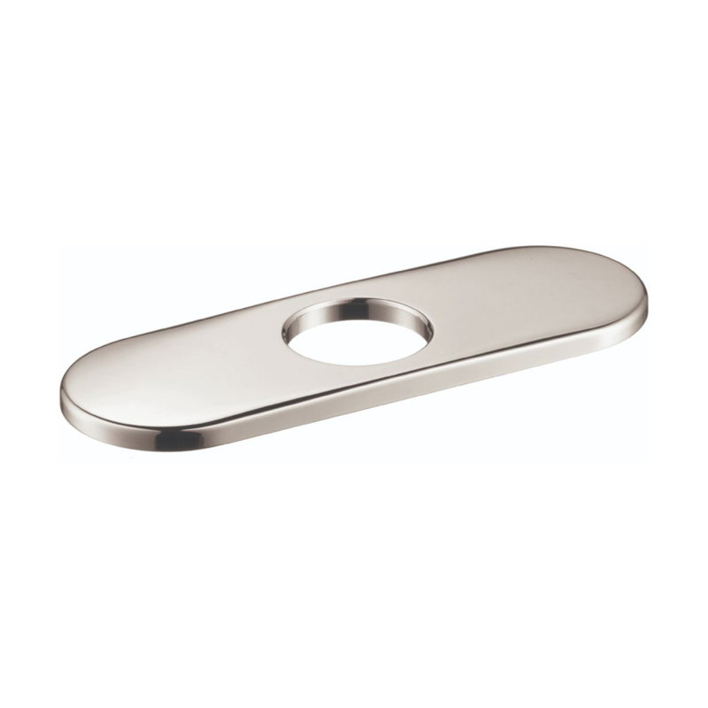 6" Escutcheon for Traditional Single-Hole Faucets, Polished Nickel