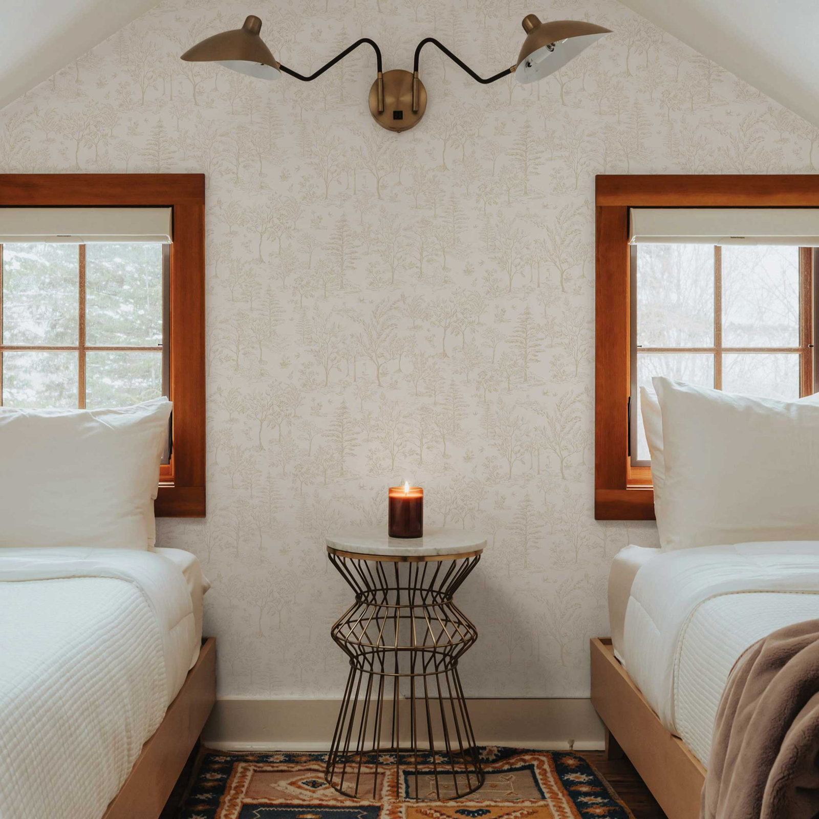 Arbor Toile Peel and Stick Wallpaper, Taupe