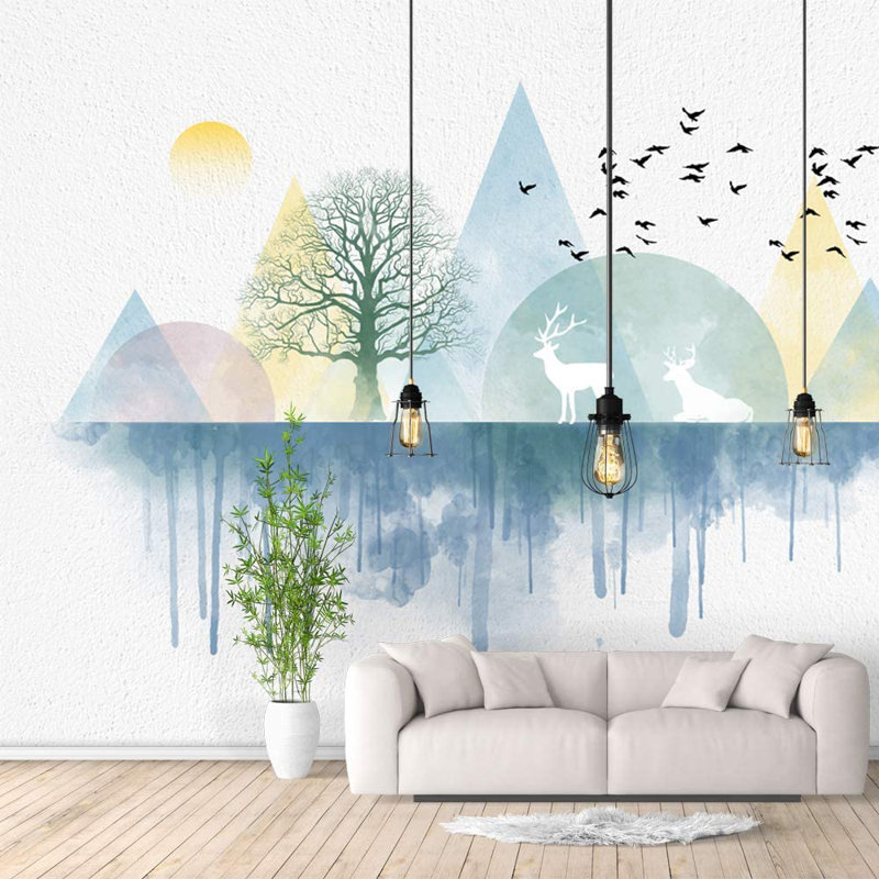 Peel & Stick Geometric Border, 100" L x 144" W