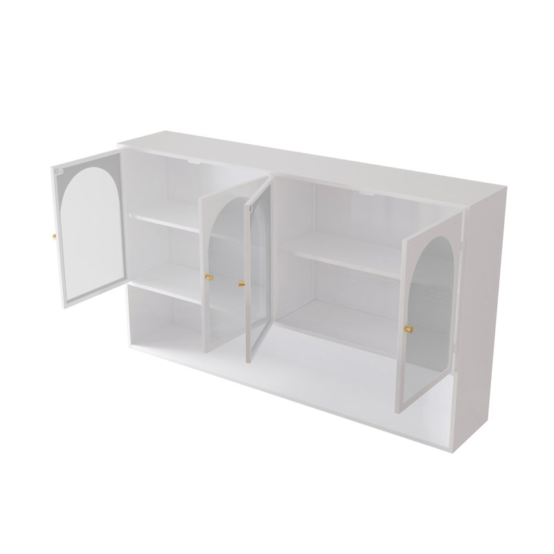 Modern Wall-Mounted Cabinet, White