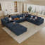 Canapé Cloud, tissu velours côtelé, sièges profonds, conception à deux couches, coussin amovible-519237247
