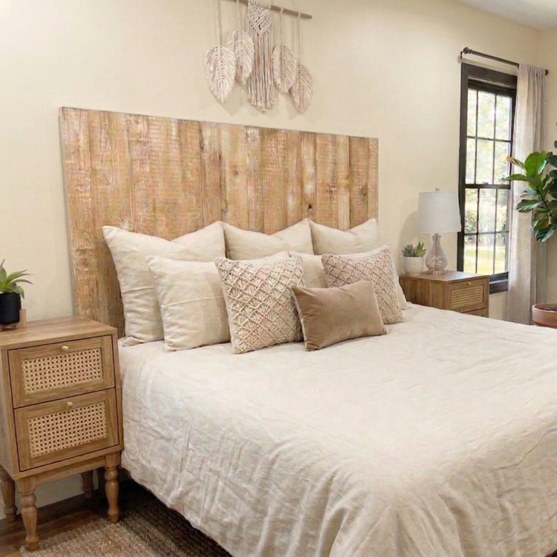 Faroug Solid Wood Headboard, Full / Double