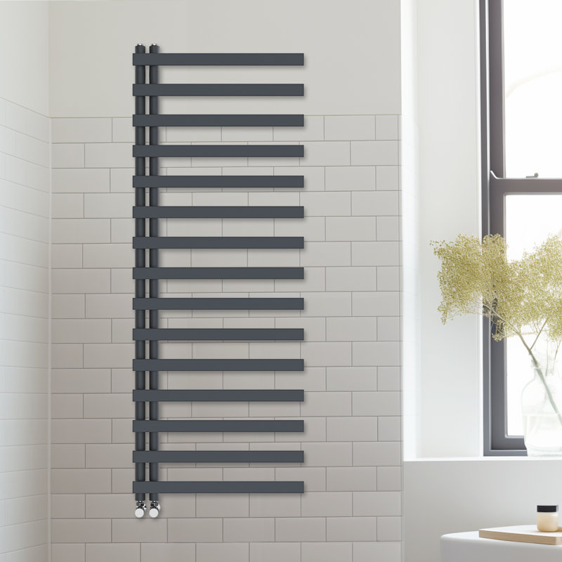 Briac Designer Towel Rail Heated Towel Rails, Anthracite