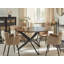 Sarber Round Metal Base Dining Table