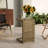C-Shape End Table  Brown