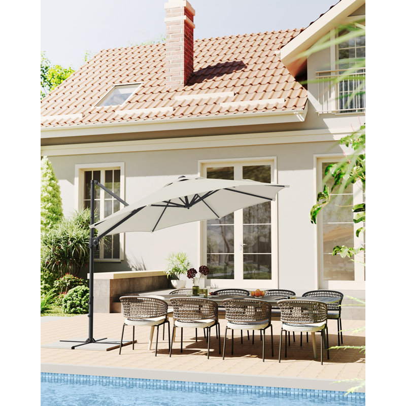 Chanton 300cm Balcony Parasol, Beige