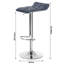 Chrome Plated Steel Bar Stool-470083016