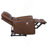 Saddle Brown Upholstered Power Recliner Chair