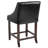 24" High Transitional Full Back Wooden Counter Height Stool with Accent Nail Trim-84895861-90139913