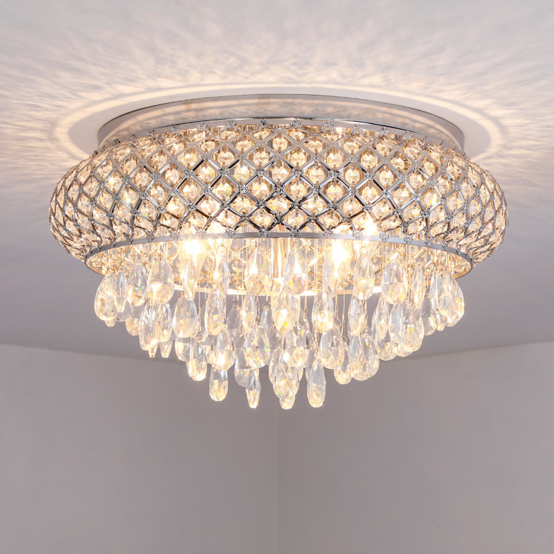 Lustre tambour Delainy, Chrome chrome