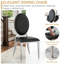 Chaise d'appoint en acier inoxydable Carterville-1033144132-1033144143
