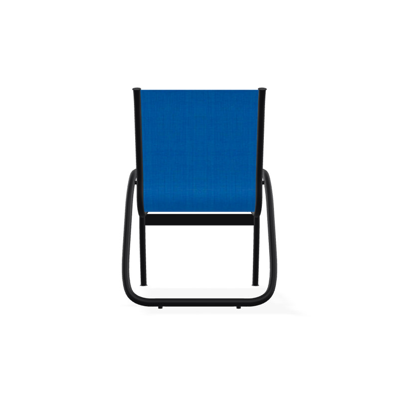 Fauteuil de patio Gardenella, Noir texturé, Bleu pacifique 28D